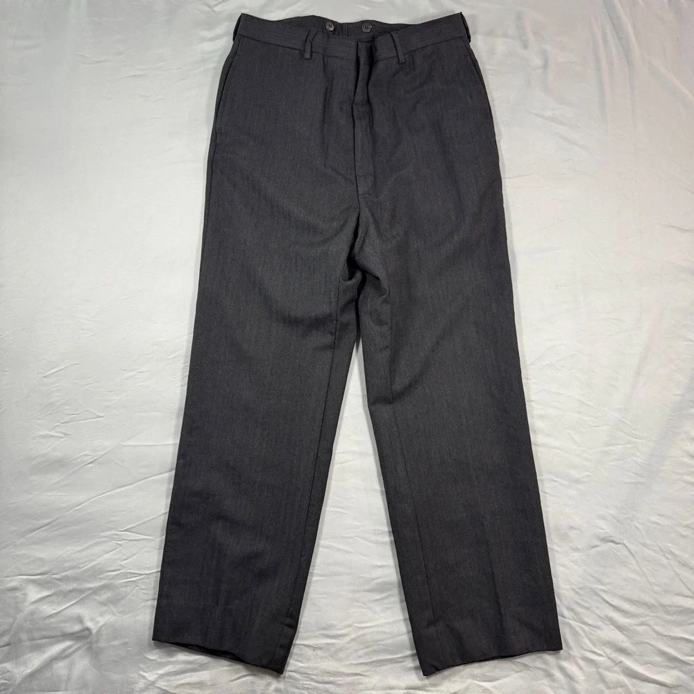 Polo Ralph Lauren Herringbone Dress Pants Mens 36 (32x28.5) Grey Straight Office